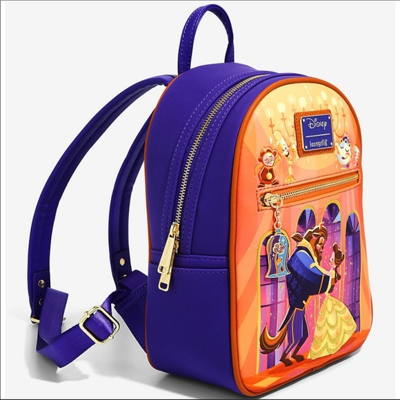 Loungefly Beauty and the Beast Mini Backpack - Picture 2 of 7